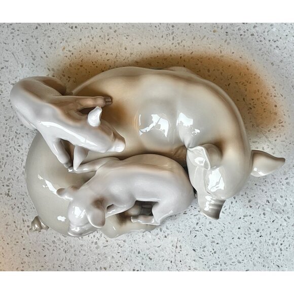 Lladro Porcelain Figurine "Piggy Pile" 01001354 Collectible Gift Animal Lover - Picture 15 of 16